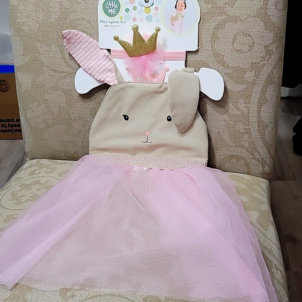 LITTLE ME 2PC PLAY APRON NWT